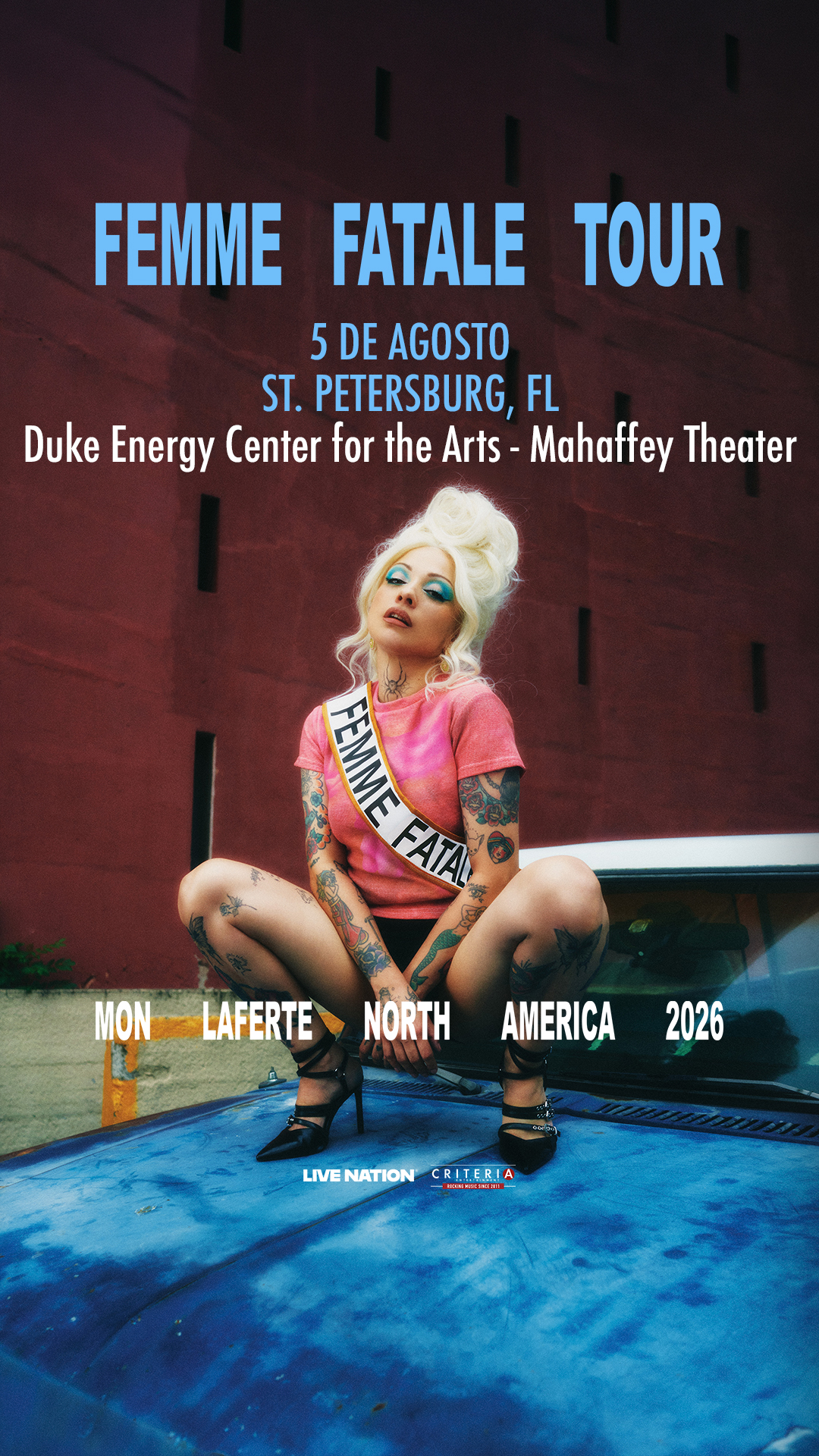 Mon Laferte: Femme Fatale Tour | St. Petersburg, FL