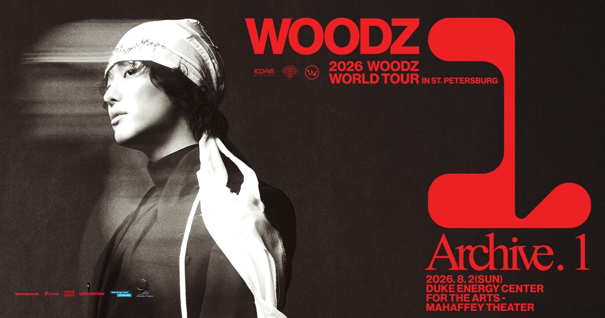 Static_Social-FacebookPR_1200x630_Woodz_2026_Regional_DukeEnergyCenterfortheArts-MahaffeyTheater_0802